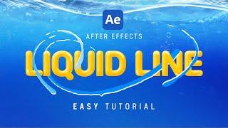 After Effects Liquid Line Animation Easy Tutorial l  액체 라인 애니메이션 Include project files