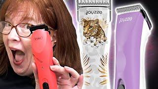 Which dog grooming clipper will she choose to purchase?
