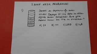 5.sınıf kesir problemleri @Bulbulogretmen  #matematik #5sınıf #kesirler