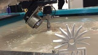 Fast Extreme Water Jet Cutter Machine Working Modern Technology Waterjet Cutting Compilation