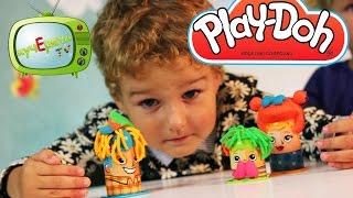 Кучеряхи собирают друзей на дискотеку. Парикмахерская Play-Doh Сумасшедшие прически.