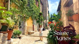 Walking in Sainte Agnès Beautiful French Village South of France French Riviera