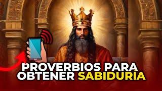 BIBLIA EN AUDIO  LIBRO DE PROBERVIOS DEL REY SALOMON  OBTIEME SABIDURIA