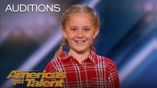 Lily Wilker 11-Year-Old Animal Impressionist Delights The Judges - Americas Got Talent 2018