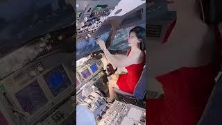 Cute Girl Pilot China Airline Fly Beijing To Shanghai - Beautiful Pilot China Airline #Short #tiktok