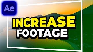 How to Increase Video Footage in After Effects