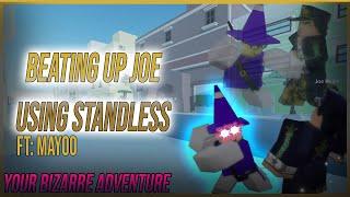 YBA Beating Up Joe Using Standless  Roblox