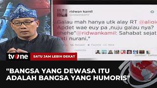 Cerita Kocak Ridwan Kamil Saat Berkomunikasi Melalui Twitter  SJLD tvOne