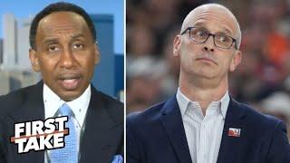 FIRST TAKE  Stephen A. RIPS Dan Hurley says Lakers offer to stay at UConn wasnt a leverage play