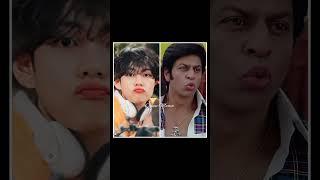 BTS Kim Taehyung vs Shahrukh khan same pose  #bts #btsv #sarukhkhan #shorts #viral