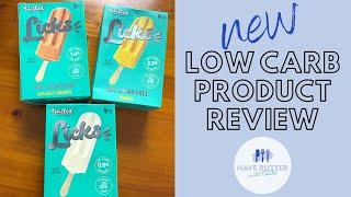 Licks low carb icecream sticks review  New flavours - mango sea salt caramel & vanilla bean