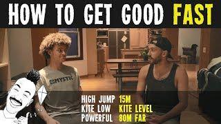 How To GET GOOD at BIG AIR Kitesurfing Super Fast  Feat. Janek Gzegorzewski  Get High with Mike