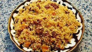 Плов с тыквой  Qovoqli palov tayyorlash  Cooking Uzbek pilaf from pumpkin