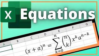 Excel Equations 2020  Insert Equation to Your Excel Document With Ease