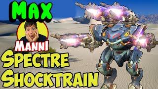 NEW MAXED Spectre Shocktrain War Robots Gameplay OP ALARM - WR