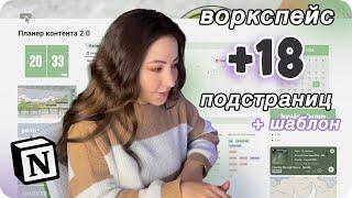 Эстетичный и удобный Notion + шаблон  Рабочее пространство - шаблон для Ноушен для новичков