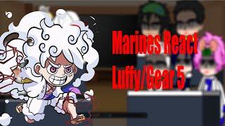 Marines react to Luffys Gear 5Joyboy  One Piece