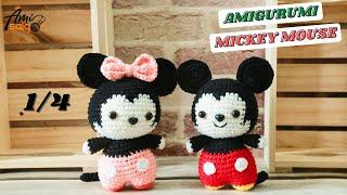 #121  Crochet Mickey & Minnie Mouse 14   Disney Characters Crochet Pattern  @AmiSaigon