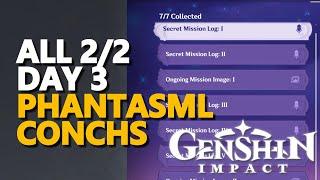 All Day 3 Phantasmal Conch Genshin Impact