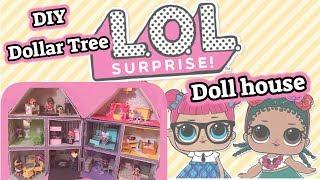 DIY DOLLAR TREE LOL SURPRISE DOLL HOUSE  Dollhouse Miniatures