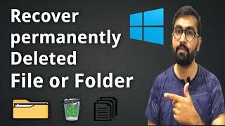 How to recover permanently deleted filesfolder for free on windows 1087 without software in 2 min