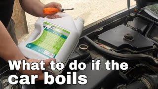 What to do if the car boils.