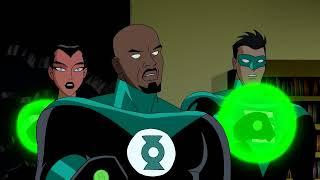 Green Lantern John Stewart DCAU Powers and Fight Scenes - Justice League Unlimited
