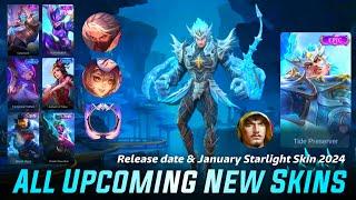 ALL UPCOMING 76 NEW SKINS 20232024 - NEXT STARLIGHT MEMBER SKIN 2024  MLBB NEW SKIN