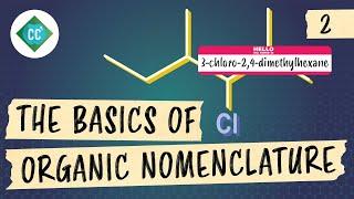 The Basics of Organic Nomenclature Crash Course Organic Chemistry #2