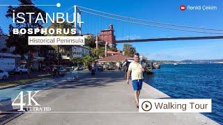4K Istanbul Bosphorus Virtual Walking Tour  Turkey Walk 2023