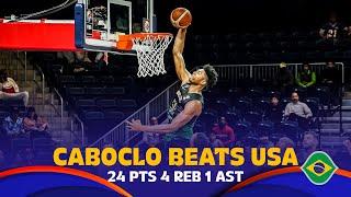 Bruno Caboclo  with an incredible game to beat USA  24 PTS 4 REB 1 AST   #FIBAWC 2023