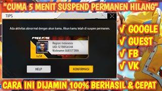 Cara Mengatasi akun Ff Kesuspend terbaru 2024  Cara mengatasi Suspend Permanen akun Ff Work 100%