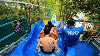 Amazing Lets Try The Longest Water Slide In The World At Escape Theme Park in Malaysia