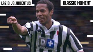 Thierry Henry Scores a Rare Retro Juventus Double   Lazio-Juventus Classic Moment