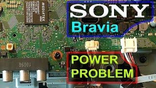 Sony Bravia 32 Smart LED TV Power Problem No Light on The Screen & No Sound How to Repair it