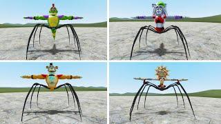 NEW SPIDER GLAMROCK ANIMATRONICS in Garrys Mod FNAF Security Breach GMOD