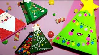 How to Make Origami Candy Box for Christmaseasy step-by-step instructions by bushrazorigami