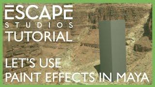 Lets use paint effects in Maya Escape Studios Free Tutorial Week