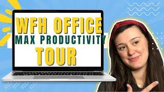 5 tips for HOME OFFICE SETUP - WFH Work from Home Project Manager Office Tour