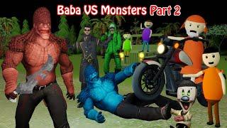 Gulli Bulli And Baba Vs Monsters Part 2  Baba Vs Monsters Fight  Gulli Bulli  MJOH Toons