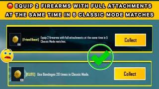  PUBG & BGMI EQUIP 2 FIREARMS WITH FULL ATTACHMENTS AT THE SAME TIME IN 5 CLASSIC MODE MATCHES