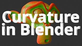 Curvature Masking with Nodes in Blender 4