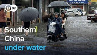 Dozens dead in China floods with more heavy rain expected  DW News