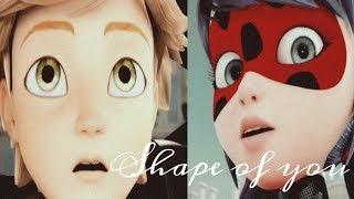 AMV Miraculous Ladybug  Shape of you Ed Sheeran  Ladrien