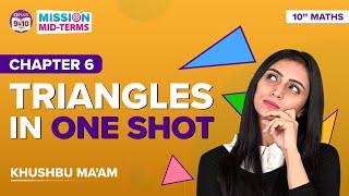 Triangles Class 10 Maths in One Shot Concepts & Examples  CBSE Class 10 MidTerm & Board Exams