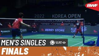 Korea Open Badminton Championships 2022  Weng Hong Yang CHN vs Jonatan Christie INA 3  F