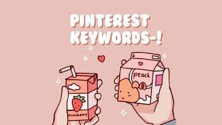 Aesthetic Pinterest Keywords