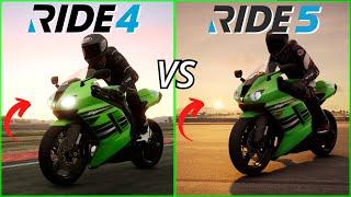 RIDE 4 vs RIDE 5 Graphic Comparison Part 2