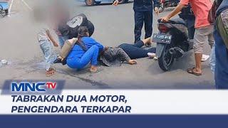 Dua Motor Terlibat Tabrakan di Jakarta Utara Pengendara Wanita Terkapar - LIM 0511
