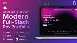 Code a Modern Dev Portfolio with Next.js Typescript Tailwind Shadcn & Aceternity UI Pt. 6